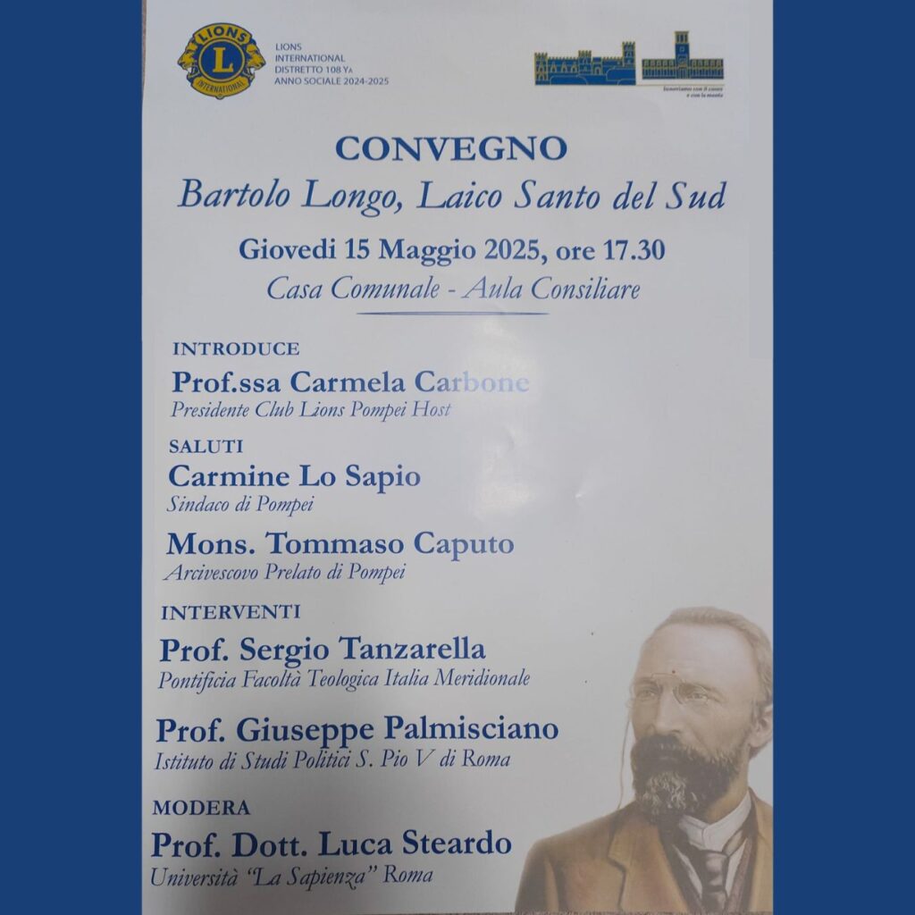 Il Lions Club Napoli Host riceve il Premio Bartolo Longo insieme al Cardinale Crescenzio Sepe