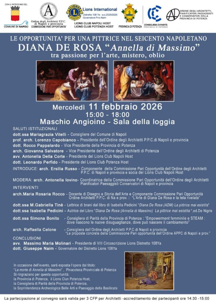 Le opportunità per una pittrice nel seicento napoletano. diana De Rosa ” Annella di Massimo”, tra passione per l’arte, mistero, oblio