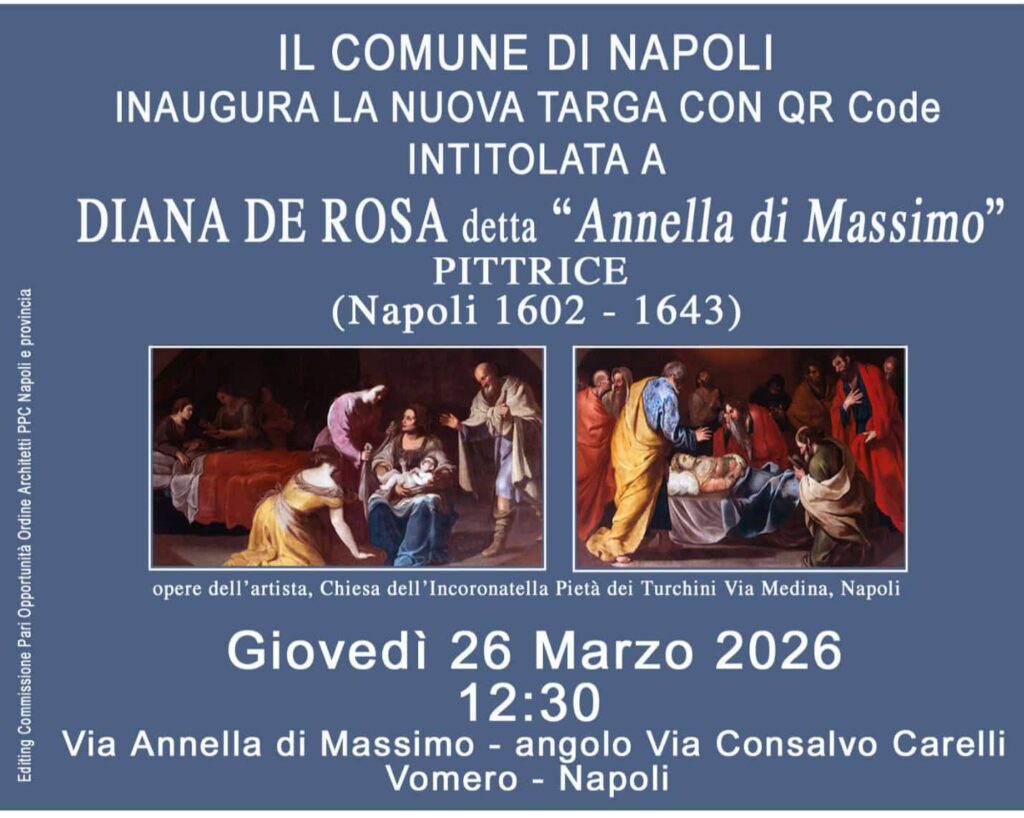 INAGURATA LA NUOVA TARGA INTITOLATA A DIANA DE ROSA detta “ANNELLA DI MASSIMO”