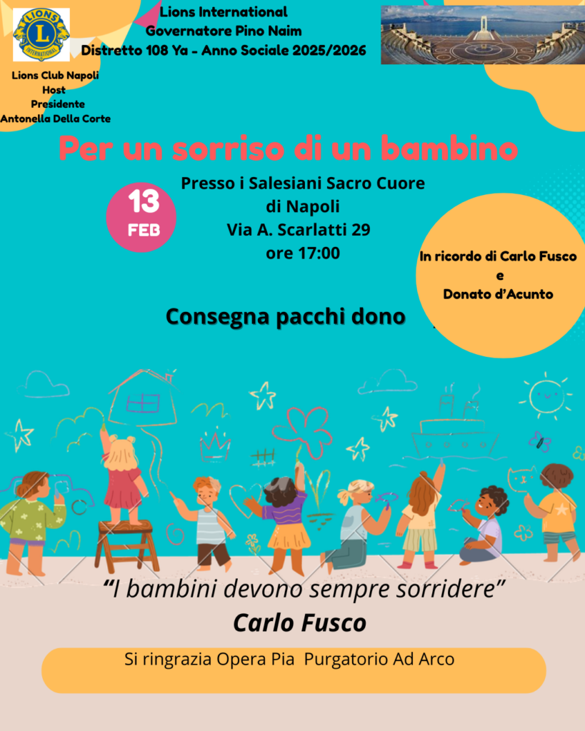 PER IL SORRISO DI UN BAMBINO
