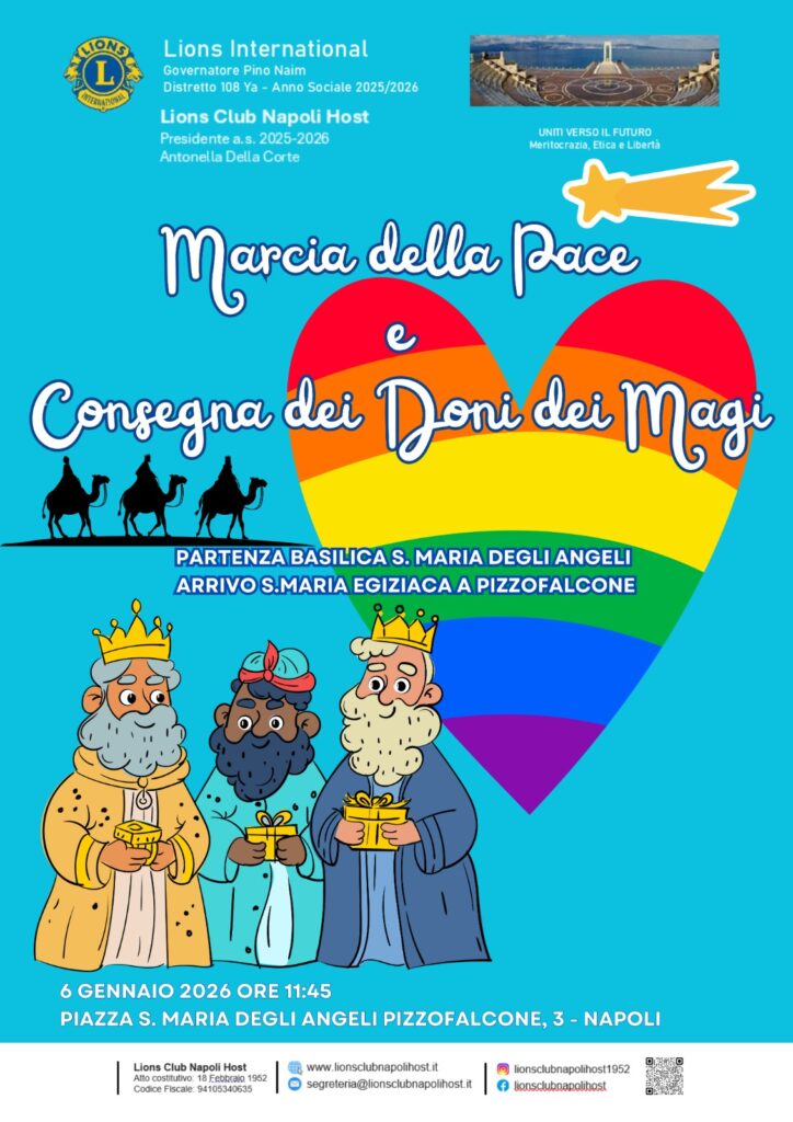 Marcia della pace e consegna dei doni dei Magi