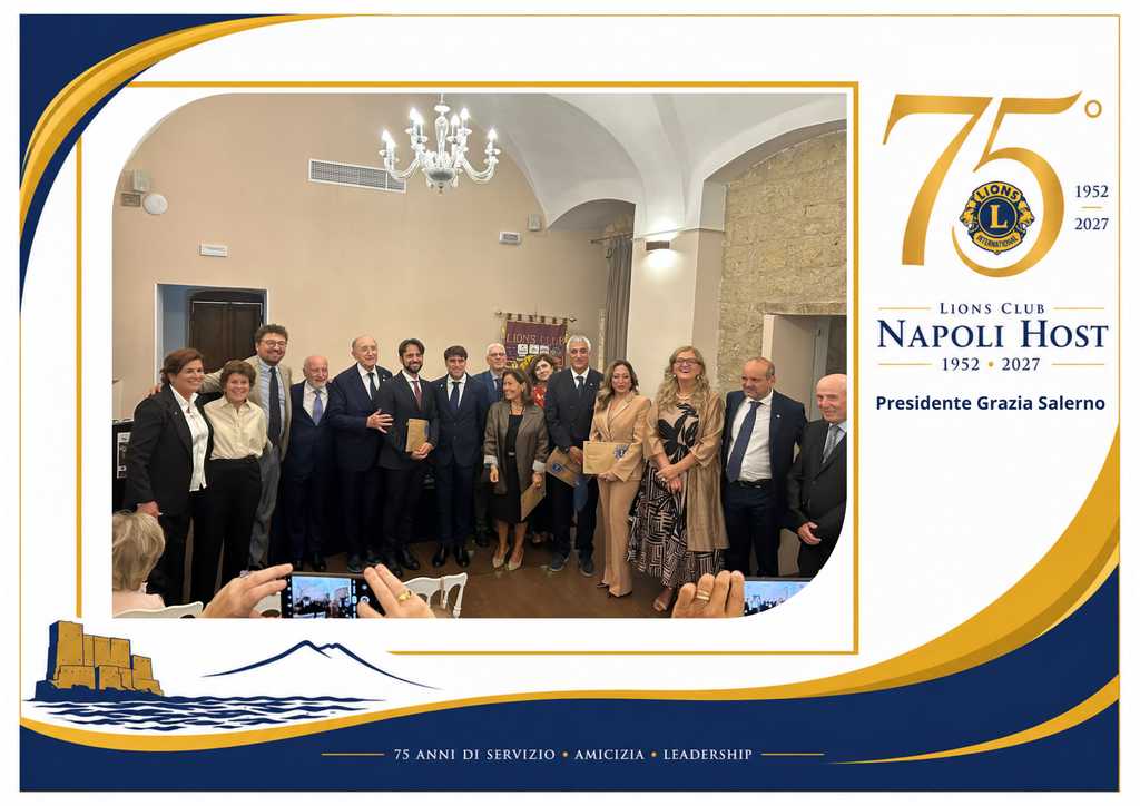 𝐈𝐥 𝐋𝐢𝐨𝐧𝐬 𝐂𝐥𝐮𝐛 𝐍𝐚𝐩𝐨𝐥𝐢 𝐇𝐨𝐬𝐭 𝐢𝐧𝐚𝐮𝐠𝐮𝐫𝐚 𝐢 “𝐌𝐞𝐫𝐜𝐨𝐥𝐞𝐝𝐢̀” 𝐬𝐮𝐥𝐥𝐚 𝐪𝐮𝐞𝐬𝐭𝐢𝐨𝐧𝐞 𝐩𝐚𝐥𝐞𝐬𝐭𝐢𝐧𝐞𝐬𝐞 𝐞 𝐚𝐜𝐜𝐨𝐠𝐥𝐢𝐞 𝐝𝐨𝐝𝐢𝐜𝐢 𝐧𝐮𝐨𝐯𝐢 𝐬𝐨𝐜𝐢
